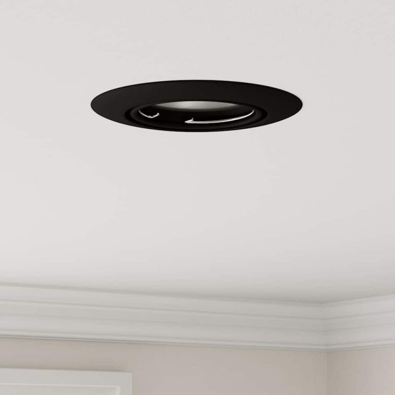 Spots encastrés 24 pcs Rond GU10 Noir Ø90 mm Acier 