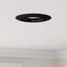 Spots encastrés 24 pcs Rond GU10 Noir Ø90 mm Acier 