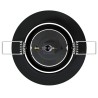 Spots encastrés 24 pcs Rond GU10 Noir Ø90 mm Acier 