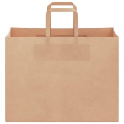 Sacs en papier 250 pcs avec poignées marron 32x17x25 cm 