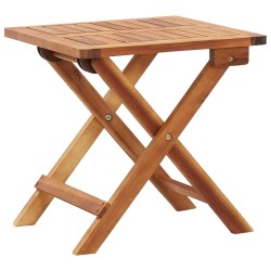 Table pliable de jardin 40x40x40 cm Bois d'acacia massif  