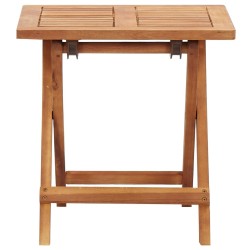 Table pliable de jardin 40x40x40 cm Bois d'acacia massif  