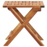 Table pliable de jardin 40x40x40 cm Bois d'acacia massif  