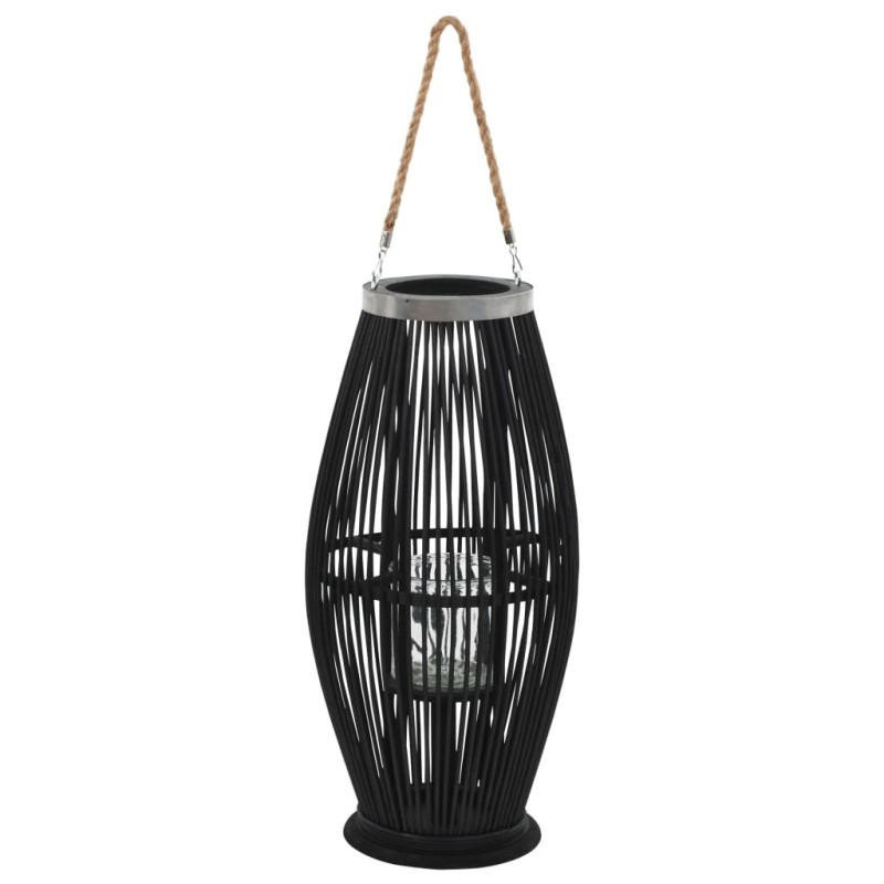 Bougeoir suspendu Bambou Noir 60 cm Bougeoir suspendu Bambou Noir 60 cm