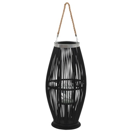 Bougeoir suspendu Bambou Noir 60 cm 