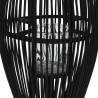Bougeoir suspendu Bambou Noir 60 cm 