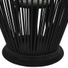 Bougeoir suspendu Bambou Noir 60 cm 