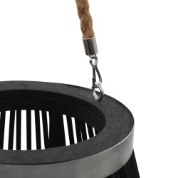 Bougeoir suspendu Bambou Noir 60 cm 