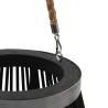 Bougeoir suspendu Bambou Noir 60 cm 