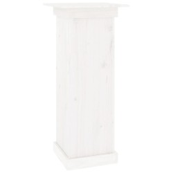 Support à fleurs Blanc 40x40x90 cm Bois de pin solide 