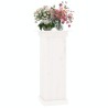 Support à fleurs Blanc 40x40x90 cm Bois de pin solide 