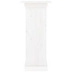 Support à fleurs Blanc 40x40x90 cm Bois de pin solide 