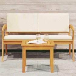 Table d'appoint 45x45x38 cm en bois massif d'acacia 