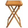 Table de jardin pliante Rectangulaire 100x55x75 cm Bois massif Acacia 