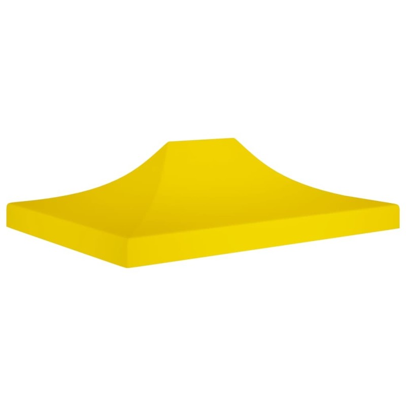 Toit de tente de réception 4,5x3 m Jaune 270 g/m² 
