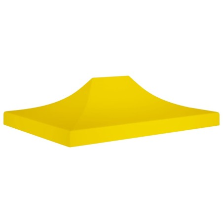 Toit de tente de réception 4,5x3 m Jaune 270 g/m² 
