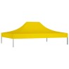 Toit de tente de réception 4,5x3 m Jaune 270 g/m² 