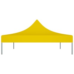 Toit de tente de réception 4,5x3 m Jaune 270 g/m² 