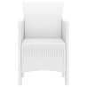 Chaises de jardin 2 pcs Blanc 53 x 49 x 85 cm Plastique 