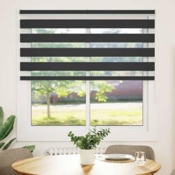 Store zèbre noir 150x150 cm largeur du tissu 145,9 cm polyester 
