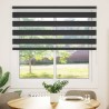 Store zèbre noir 150x150 cm largeur du tissu 145,9 cm polyester 