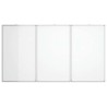 Tableau blanc magnétique pliable 150x80x1,7 cm aluminium 