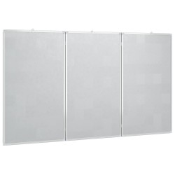 Tableau blanc magnétique pliable 150x80x1,7 cm aluminium 