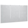 Tableau blanc magnétique pliable 150x80x1,7 cm aluminium 