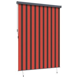 Store Roulant Extérieur orange et marron 200 x 250 cm tissu 