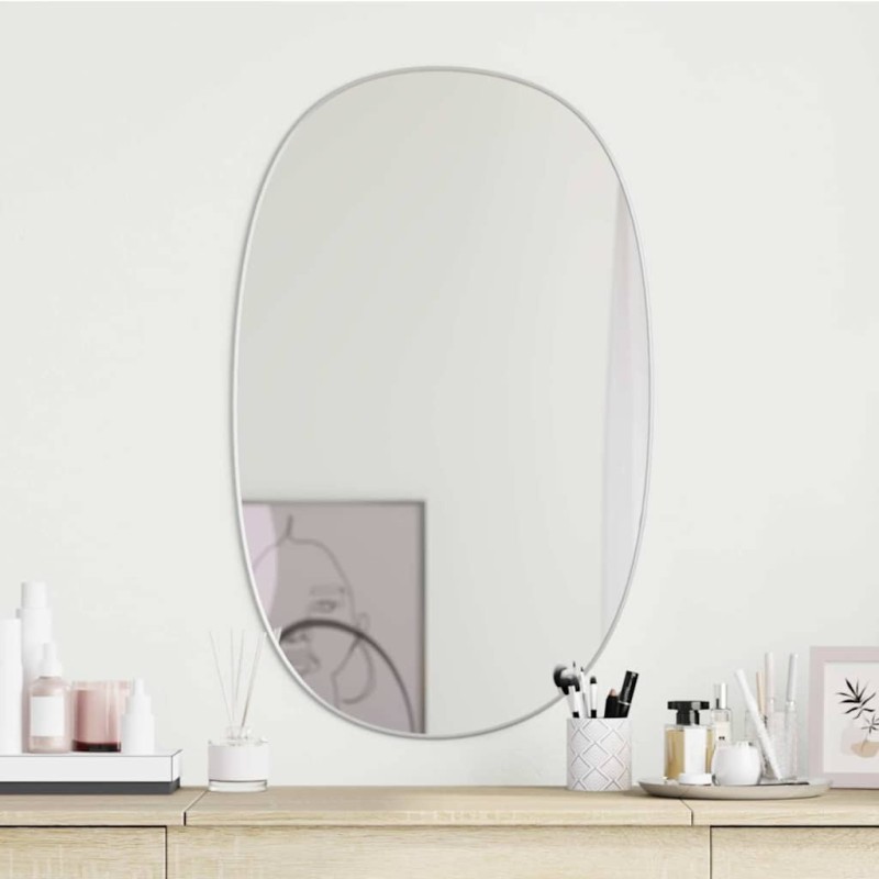 Miroir mural Argenté 80x50 cm 