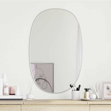 Miroir mural Argenté 80x50 cm 