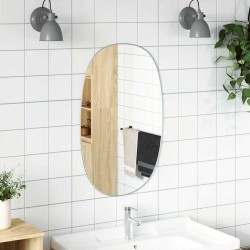 Miroir mural Argenté 80x50 cm 