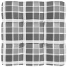 Pouf palette de jardin noir bois de pin imprégné 