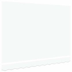 Tissu de rechange pour auvent , cadre 3.5x2.5 m, Blanc 