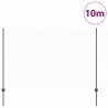 Poteaux de clôture 10 pcs U-Channel Gris 160 cm Acier 