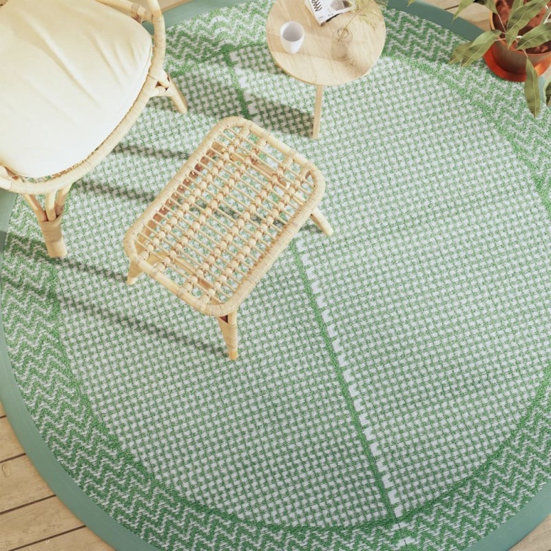 Tapis d'extérieur ARAKIL vert Ø200 cm PP 