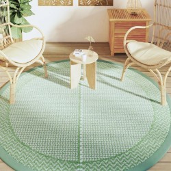 Tapis d'extérieur ARAKIL vert Ø200 cm PP 