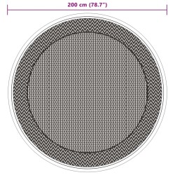 Tapis d'extérieur ARAKIL vert Ø200 cm PP 