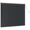 Store de Fenêtre avec des rideaux Autre Noir 80 x 130 cm Aluminium 