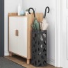 Porte-parapluie Noir Métal Moyen Motif Support de parapluies 