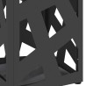 Porte-parapluie Noir Métal Moyen Motif Support de parapluies 