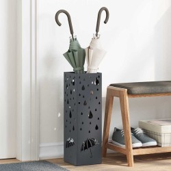 Porte-parapluies Anthracite Métal Standard Décoratif Cubique 