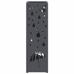 Porte-parapluies Anthracite Métal Standard Décoratif Cubique 