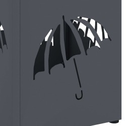 Porte-parapluies Anthracite Métal Standard Décoratif Cubique 