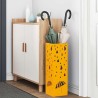 Porte-parapluies Jaune moutarde Métal Compact Décoratif 