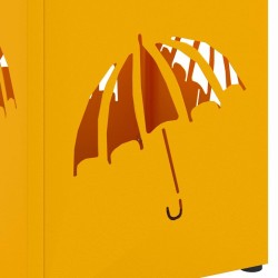 Porte-parapluies Jaune moutarde Métal Compact Décoratif 