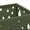 Porte-parapluies Vert Olive Métal Moyen Incrustations Décoratives 
