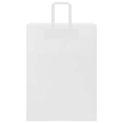Sacs en papier 250 pcs avec poignées blanc 32x17x44 cm 