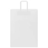 Sacs en papier 250 pcs avec poignées blanc 32x17x44 cm 