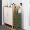 Porte-parapluies Vert olive Métal Moyen Porte-parapluies 